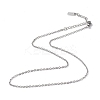 Non-Tarnish 304 Stainless Steel Cable Chain Necklace for Men Women NJEW-K245-025D-1