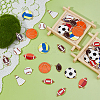 40Pcs 10 Styles Alloy Enamel Pendants ENAM-FH0001-94-4