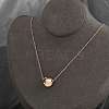 304 Stainless Steel Heart Pendant Cable Chain Necklaces for Women NJEW-Z055-03RG-1
