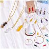 10Pcs Triple Natural Obsidian Round Beaded Connector Charms PALLOY-SW00003-11-6