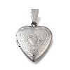 316 Stainless Steel Locket Pendants STAS-C123-02C-P-1