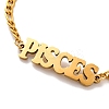 Constellation 202 Stainless Steel Figaro Chain Link Bracelets for Women Men LS-AJEW-U006-01B-2