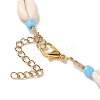 3Pcs 3 Colors Natural Cowrie Shell & Glass Seed Beaded Beaded Necklaces NJEW-JN05331-5