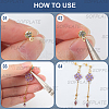 120Pcs 2 Colors Brass Post Earring Findings KK-SP0002-35-6