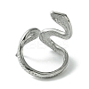 Non-Tarnish 304 Stainless Steel Open Cuff Ring RJEW-L110-034P-3