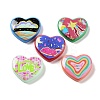 Opaque Resin Cabochons RESI-G085-03-1