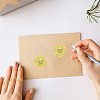 Gold Foil Paper Picture Stickers STIC-WH0030-001-5