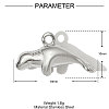304 Stainless Steel Pendants STAS-OY001-19P-2