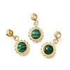 Synthetic Malachite Sun Pendants STAS-H202-24G-1