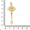 Brass Micro Pave Cubic Zirconia Big Pendants X1-KK-B147-04G-05-3