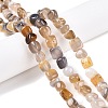 Natural Grey Agate Beads Strands G-N342-64-1