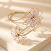 Flower Alloy Enamel Cuff Bangles FS-WGF2912-02-1