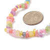 Synthetic Crackle Quartz Dyed Chips Chips Beaded Necklaces NJEW-JN04275-04-2