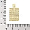 Real 18K Gold Plated Rack Plating Brass Enamel Pendants KK-M293-43G-02-3