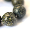 Natural Serpentine/Green Lace Stone Round Bead Strands X-G-E334-8mm-14-4