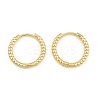 Brass Huggie Hoop Earrings KK-CBA8324-18A-G-5