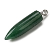 Natural Green Aventurine Pointed Pendants G-F820-12S-2