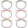 12Pcs 3 Colors Adjustable PU Leather Cord Slider Bracelets BJEW-SC0001-39G-1