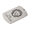 Non-Tarnish 304 Stainless Steel Pendants LS-STAS-C098-01G-P-2