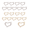 40Pcs 2 Colors Alloy Rhinestone Pendant FIND-FH0010-63-1
