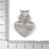 Brass Micro Pave Cubic Zirconia Pendants KK-M322-39P-3
