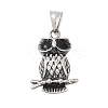 316 Surgical Stainless Steel Enamel Pendants STAS-D304-07AS-1