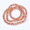 Electroplate Glass Beads Strands EGLA-A034-T6mm-C13-2