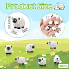 40Pcs Resin Sheep Miniature Ornaments AJEW-SP0003-30-2