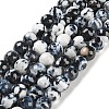 Natural Fire Crackle Agate Beads Strands G-M437-A01-01K-2