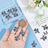 14Pcs Ion Plating(IP) 201 Stainless Steel Pendants STAS-CN0001-36-3