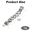 304 Stainless Steel Ends with Chain FIND-CJC0012-141B-2