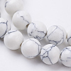 Synthetic Howlite Beads Strands G-E110-8mm-5-3