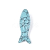 Synthetic Turquoise Carved Pendants G-T144-47B-1