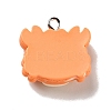 Opaque Resin Pendants RESI-G043-E04-B-3