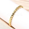 Star Brass Cuff Bangles for Women BJEW-C144-01A-G-1