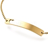 304 Stainless Steel Box Chain Slider Bracelets BJEW-M233-05G-2