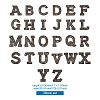 Alphabet Resin Rhinestone Patches DIY-TAC0005-45H-8