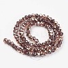 Electroplate Transparent Glass Beads Strands EGLA-A034-T2mm-N09-2