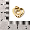 Brass Micro Pave Cubic Zirconia Pendants KK-I360-007G-01-3