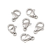Tarnish Resistant 316 Surgical Stainless Steel Lobster Claw Clasps LS-STAS-316-FL10A-1