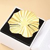 304 Stainless Steel Open Cuff Ring for Women LS-RJEW-B109-06G-05-1
