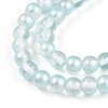 Baking Paint Transparent Glass Beads Strands DGLA-N011-6mm-05-3
