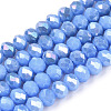 Electroplate Glass Beads Strands LS-EGLA-A034-P4mm-B28-1