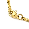 201 Stainless Steel Box Chain Arabic Heart Pendant Necklaces for Women NJEW-M008-02G-3