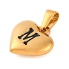 304 Stainless Steel Pendants STAS-P278-01M-G-1-2