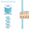 25M Metallic Yarn Lace Ribbons OCOR-GF0003-09F-2