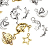 50Pcs 10 Style Starry Sky Theme Alloy Pendants FIND-YW0001-33-4