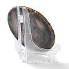 Printed Natural Agate Slice Stone Ornament DJEW-M011-03B-2