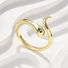 Brass Micro Pave Cubic Zirconia Cuff Rings for Women RJEW-Z084-01G-04-1