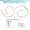 2 Strands Natural Cultured Freshwater Pearl Beads Strands PEAR-BBC0001-12-2